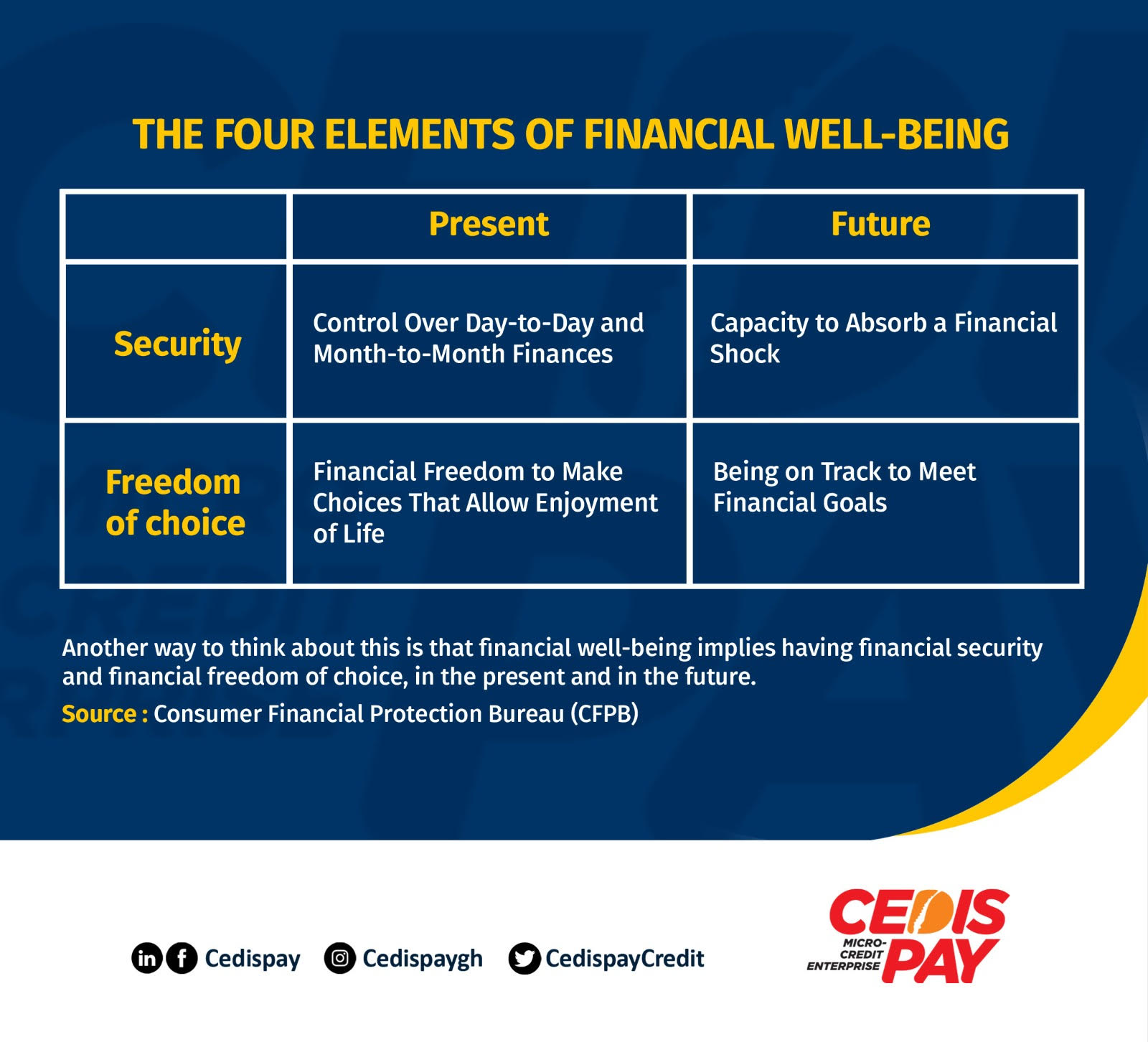 CedisPay Financial Well-Being Model